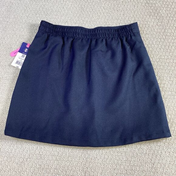 IZOD‎ Navy Pleated School Skirt Girls 10.5 Plus Uniform Skort New With Tags - Picture 2 of 5